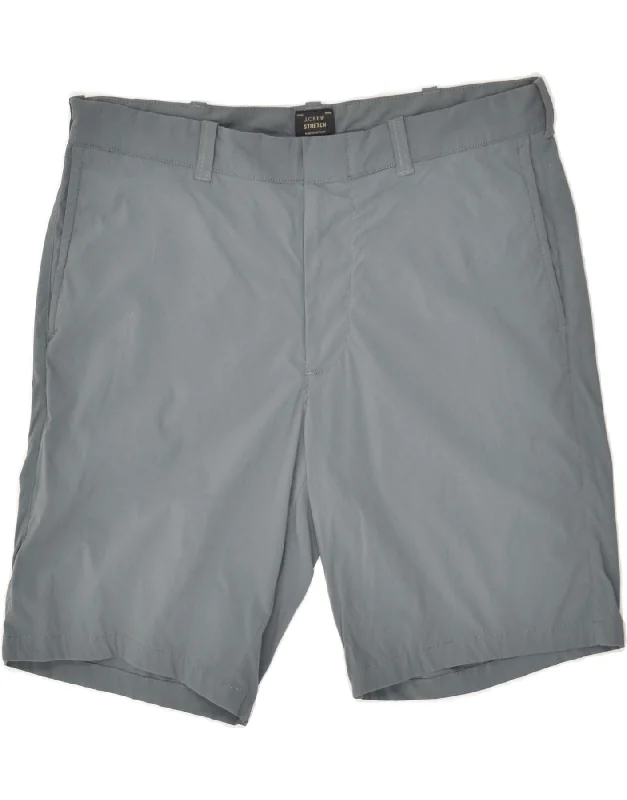 J. CREW Mens Chino Shorts W34 Large  Grey Nylon