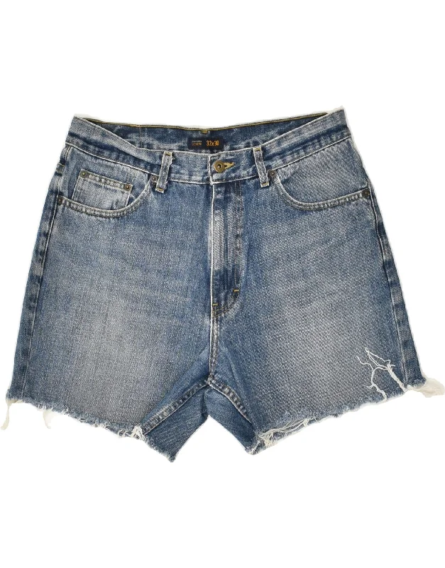 J. CREW Mens Denim Shorts W32 Medium Blue Cotton