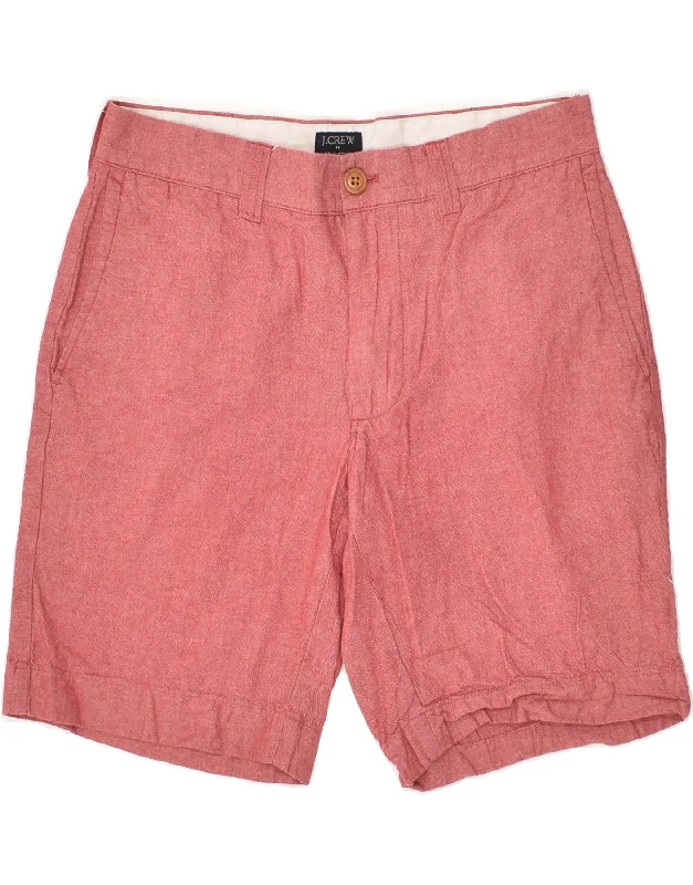 J. CREW Mens Gramercy Chino Shorts W29 Small Pink Cotton