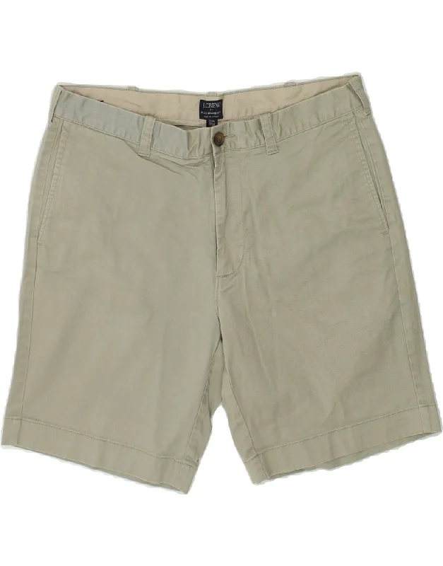 J. CREW Mens Gramercy Chino Shorts W34 Large  Grey Cotton