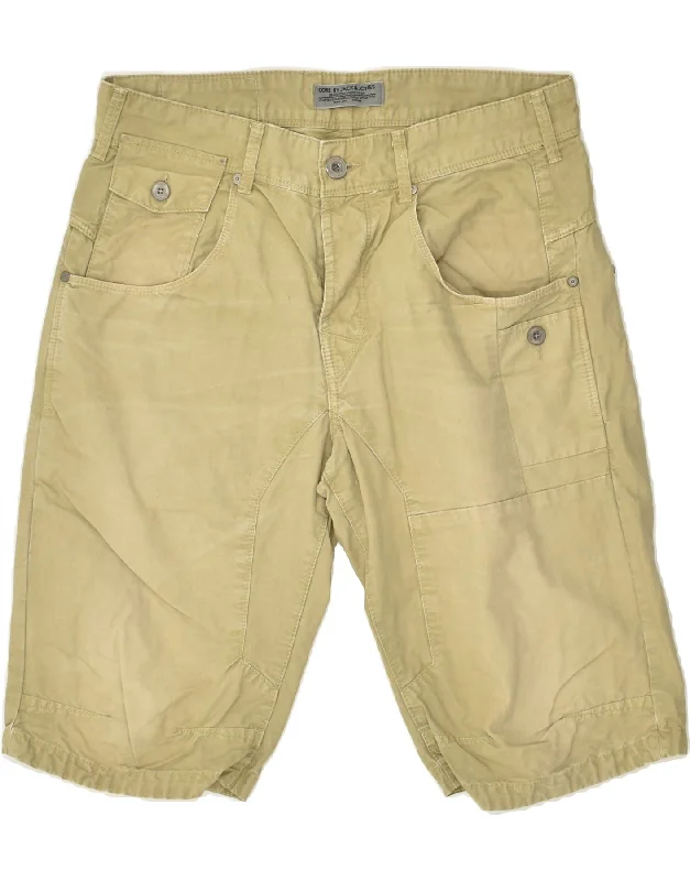 JACK & JONES Mens Casual Shorts Medium W34  Khaki Cotton