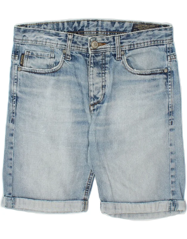 JACK & JONES Mens Denim Shorts Small W32 Blue Cotton