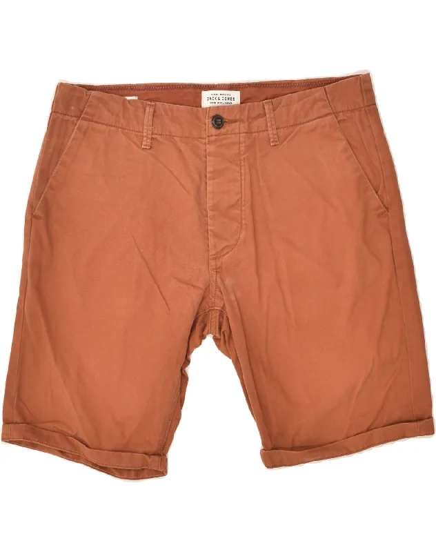 JACK & JONES Mens Regular Fit Chino Shorts Medium W32 Brown