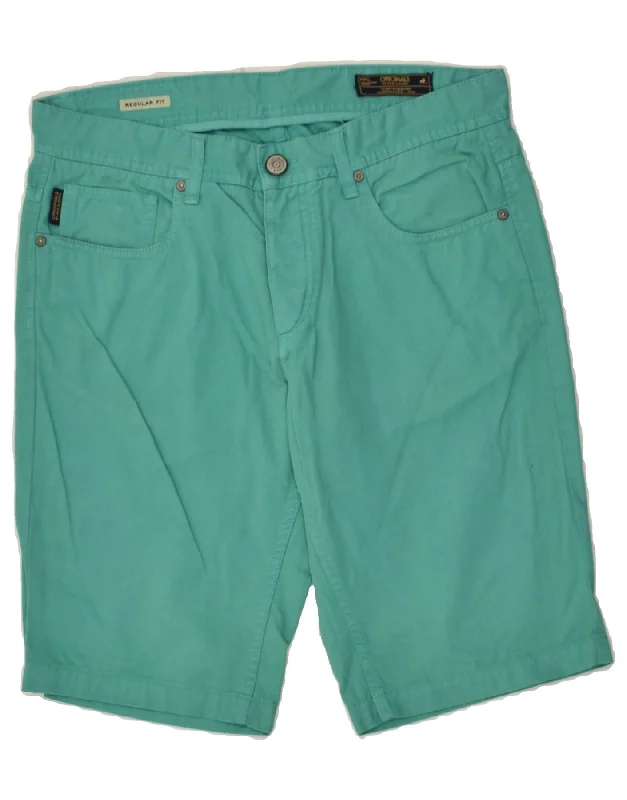 JACK & JONES Mens Regular Fit Denim Shorts Medium W32 Turquoise