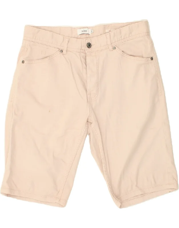 JULES Mens Casual Shorts W34 Large Beige Cotton