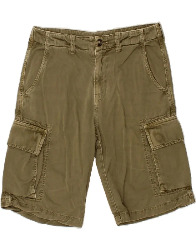 KAPPA Mens Perfect Fit Cargo Shorts IT 44 XS W27 Khaki Cotton