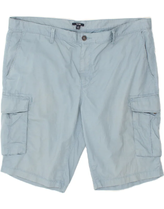 KIABI Mens Cargo Shorts IT 52 XL W42  Blue Cotton