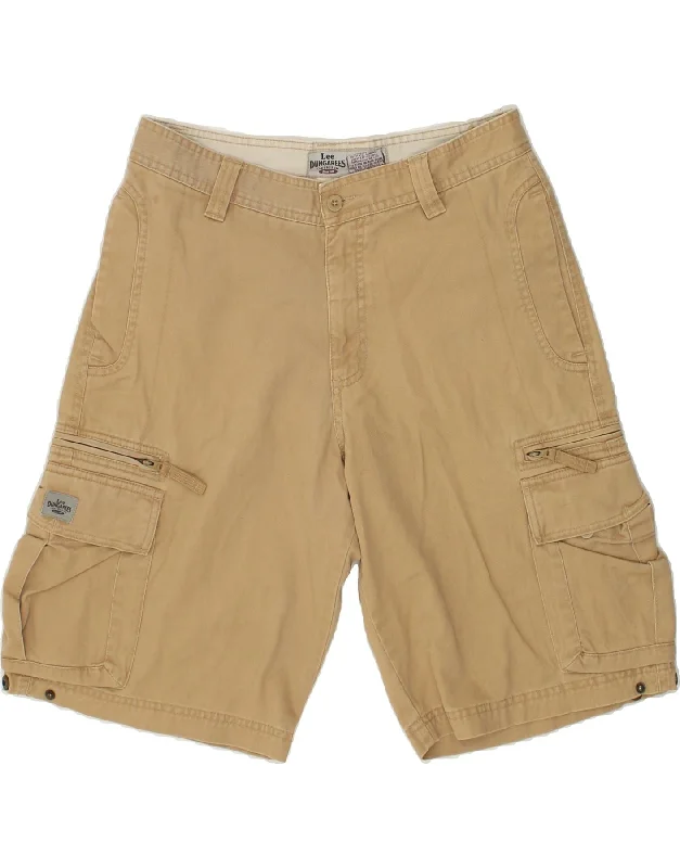 LEE Mens Cargo Shorts W30 Medium Brown Cotton