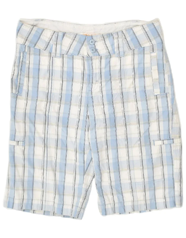 LEE Mens Cargo Shorts W32 Medium  Blue Check