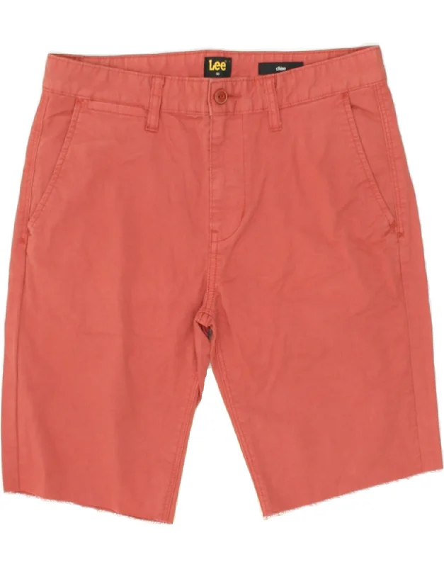 LEE Mens Chino Shorts W30 Medium Red Cotton