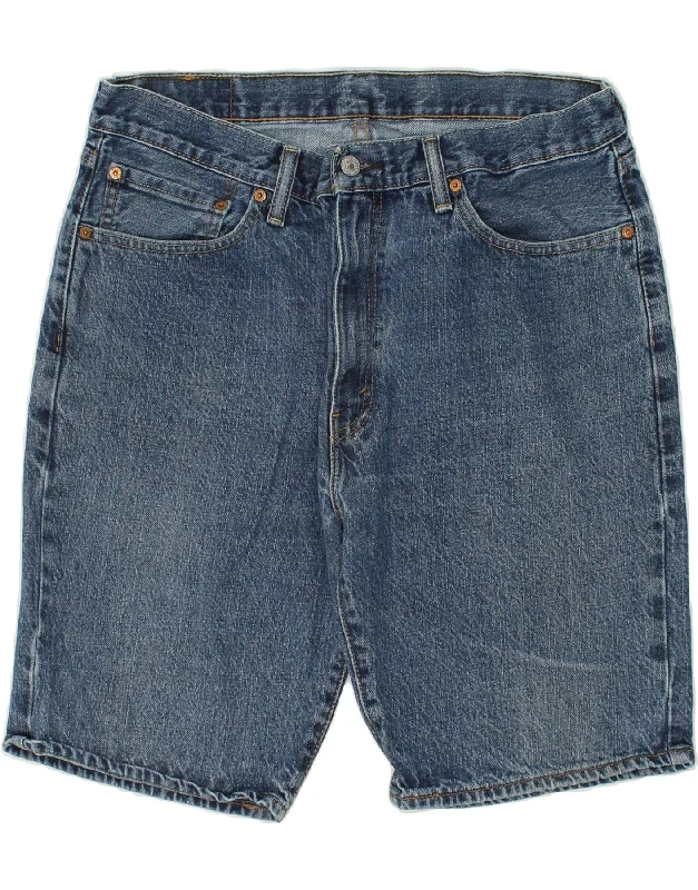 LEVI'S Mens 505 Denim Shorts W36 Large Blue Cotton