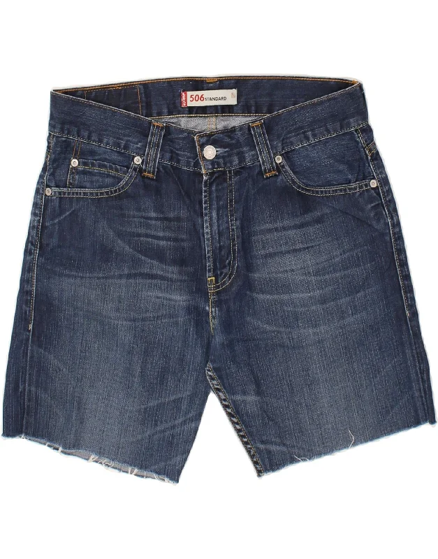 LEVI'S Mens 506 Standard Fit Denim Shorts W33 Medium Blue