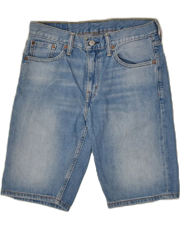 LEVI'S Mens 508 Denim Shorts W29 Small  Blue Cotton