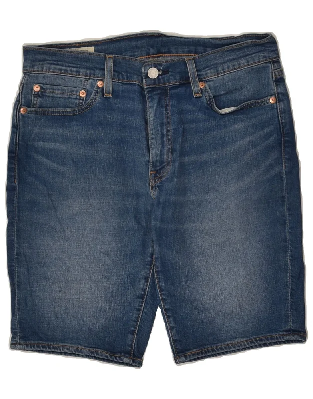 LEVI'S Mens 511 Denim Shorts W30 Medium Navy Blue Cotton