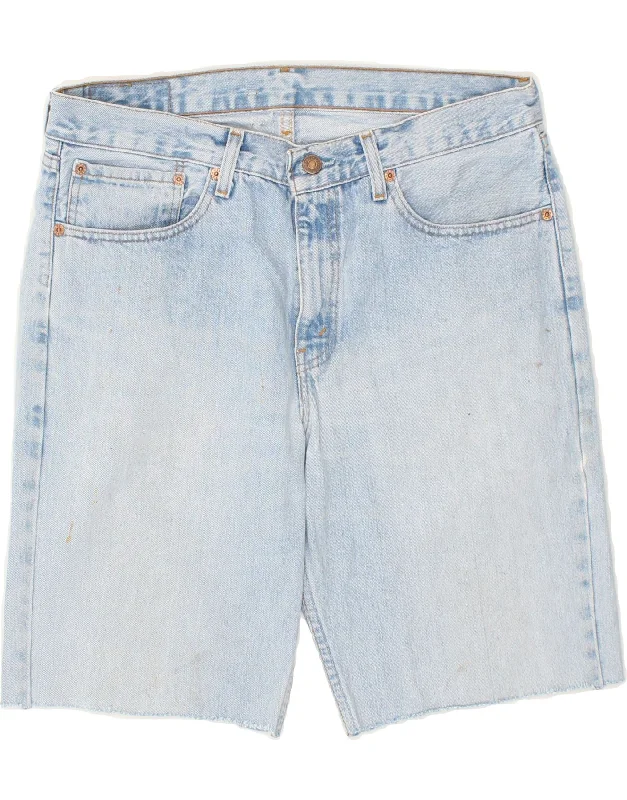 LEVI'S Mens 751 Denim Shorts W33 Medium Blue Cotton