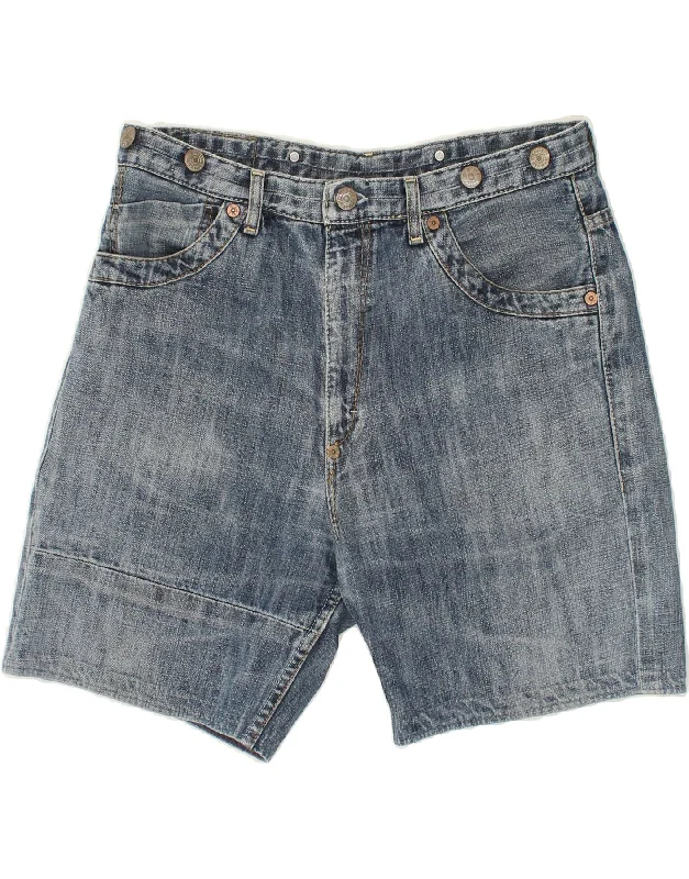 LEVI'S Mens Denim Shorts W34 Large Blue Cotton