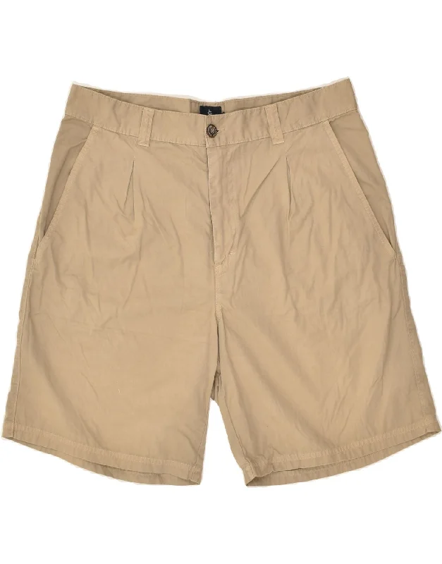 MARINA YACHTING Mens Casual Shorts IT 52 XL W38 Beige Cotton