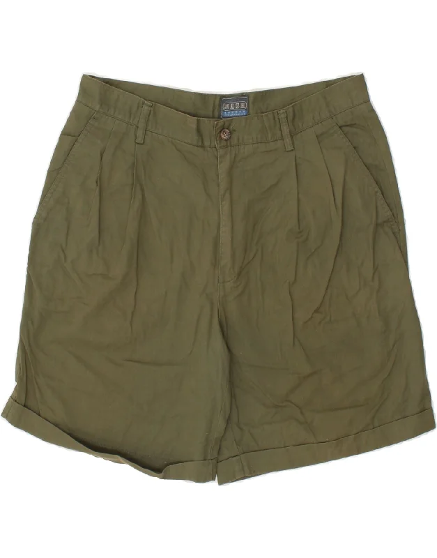 MASH Mens Chino Shorts IT 50 Large W34 Khaki Cotton