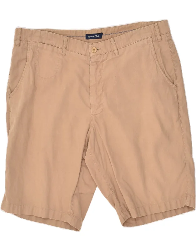 MASSIMO DUTTI Mens Chino Shorts EU 48 Medium W38 Beige Cotton