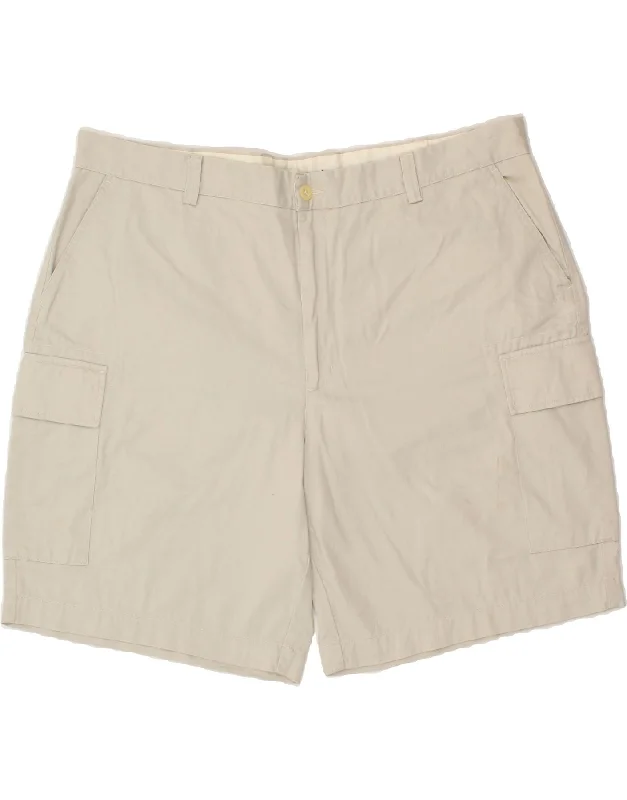 NAUTICA Mens Cargo Shorts W44 2XL Grey Cotton