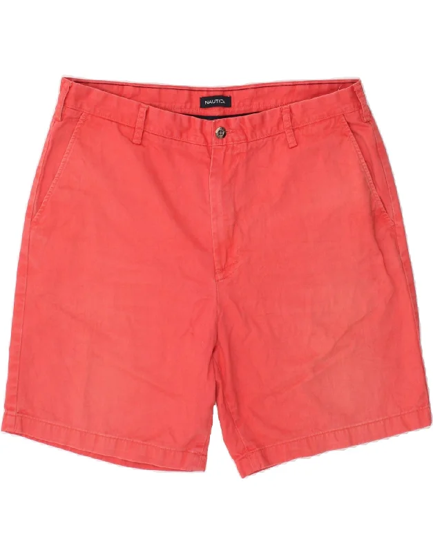 NAUTICA Mens Chino Shorts W40 XL  Red Cotton