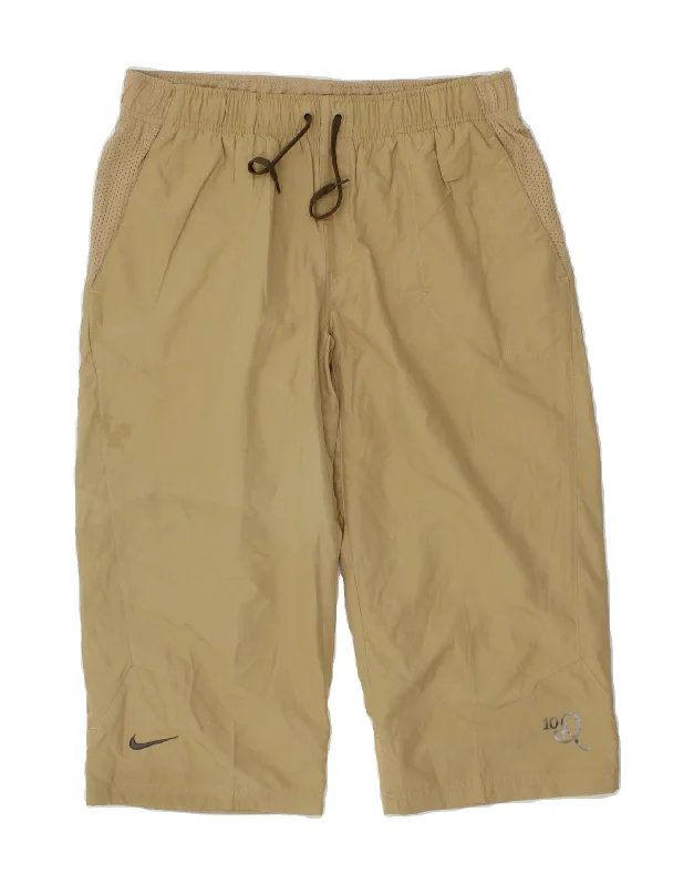 NIKE Mens Bermuda Shorts Large W36 Beige Polyester