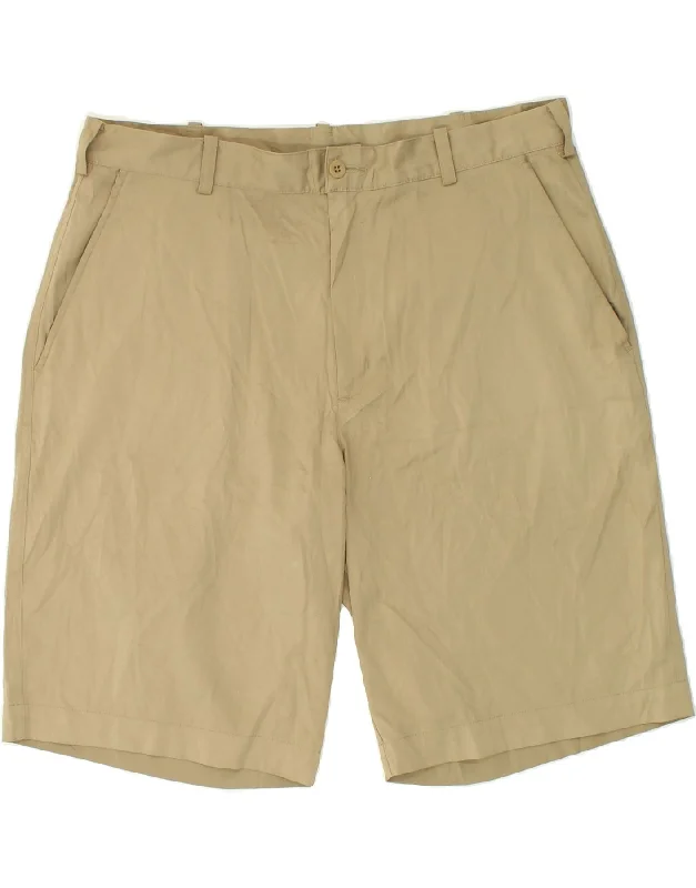 NIKE Mens Dri Fit Chino Shorts W36 Large  Beige Polyester