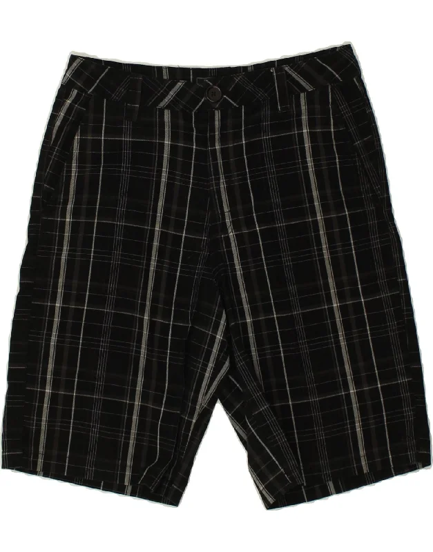 O'NEILL Mens Chino Shorts W30 Medium Black Check Polyester