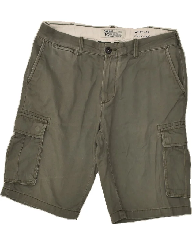 OVS Mens Cargo Shorts IT 52 XL W36  Grey Cotton