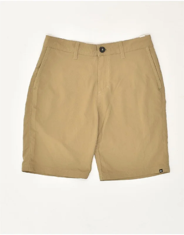 QUIKSILVER Mens Chino Shorts W28 Small  Brown Nylon