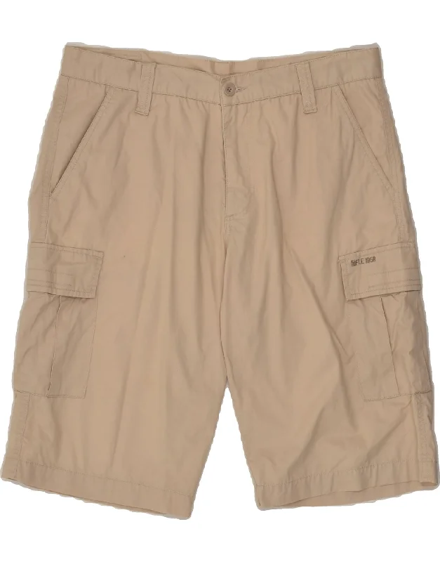 RIFLE Mens Cargo Shorts W38 XL Beige Cotton