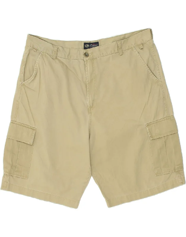 ROY ROGERS Mens Cargo Shorts IT 56 3XL W42 Beige Cotton