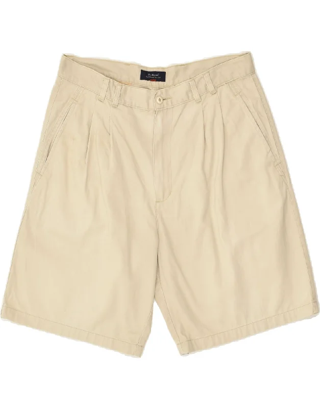 ROY ROGERS Mens Pegged Chino Shorts W34 Large Beige Cotton