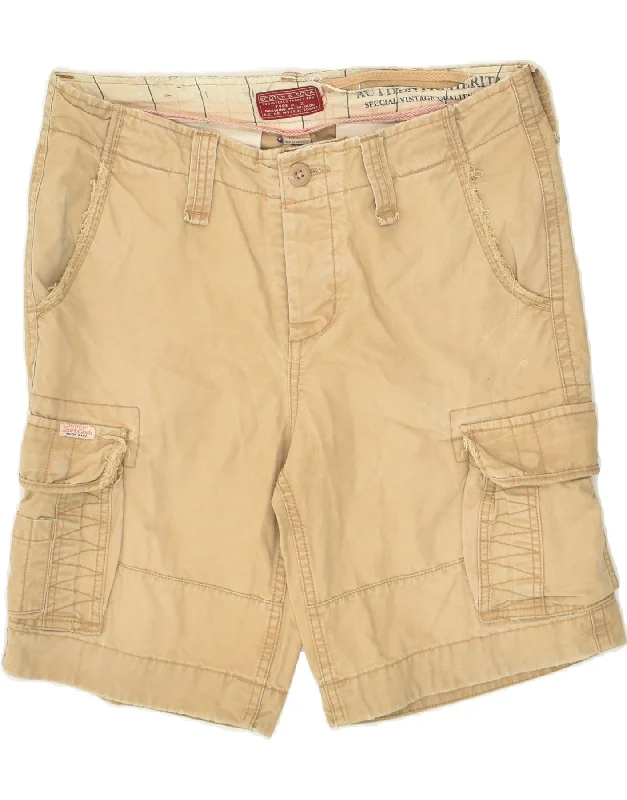 SCOTCH & SODA Mens Cargo Shorts W30 Medium Beige Cotton