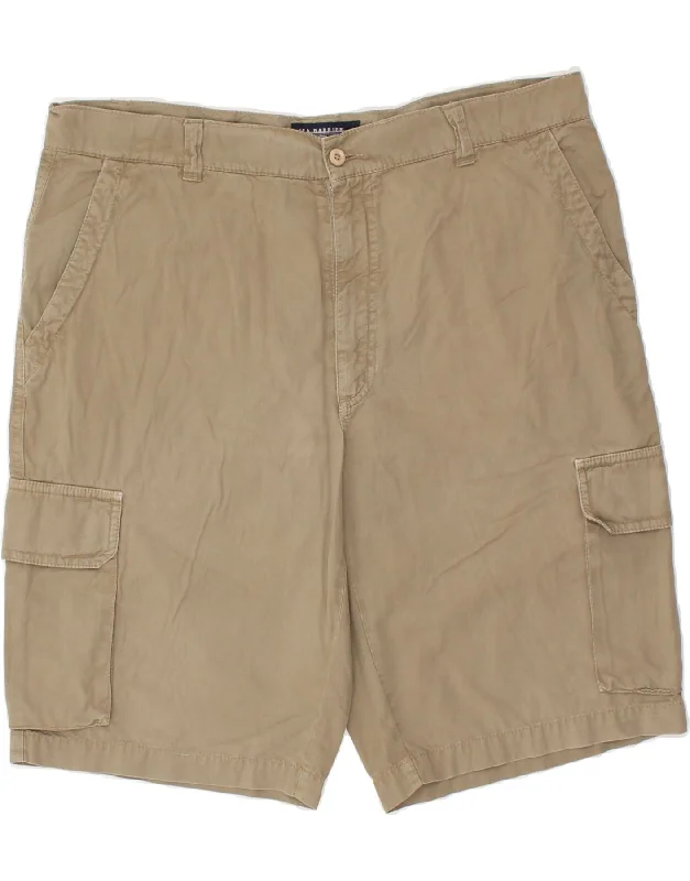 SEA BARRIER Mens Cargo Shorts IT 54 2XL W38 Beige Cotton