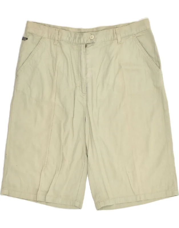 SERGIO TACCHINI Mens Chino Shorts IT 50 Large W32 Beige Cotton