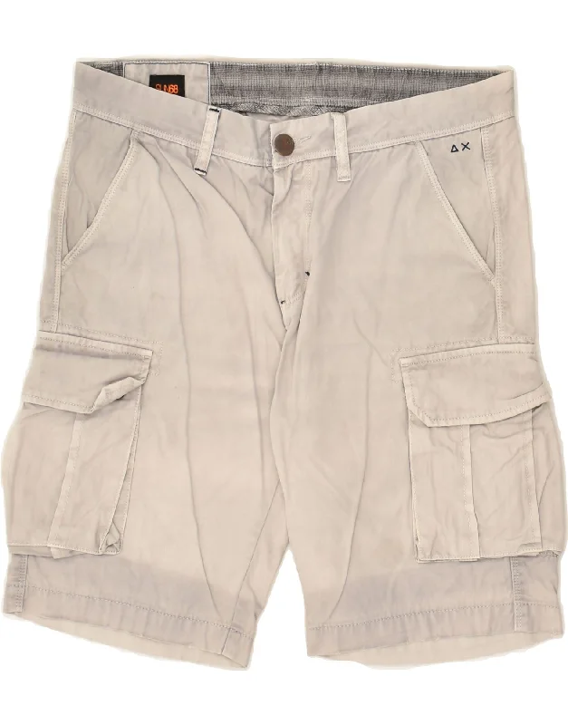 SUN68 Mens Cargo Shorts W31 Medium Grey