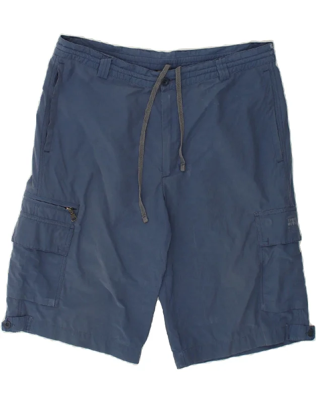 THINK PINK Mens Cargo Shorts IT 56 3XL W38  Navy Blue