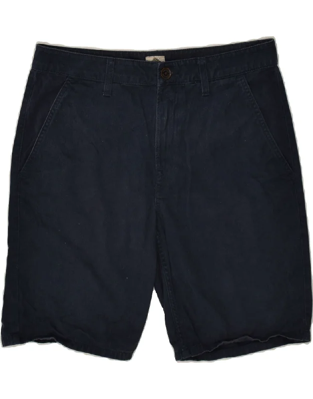 TIMBERLAND Mens Chino Shorts W31 Medium  Navy Blue Cotton