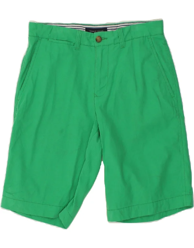 TOMMY HILFIGER Mens Chino Shorts W30 Medium Green Cotton