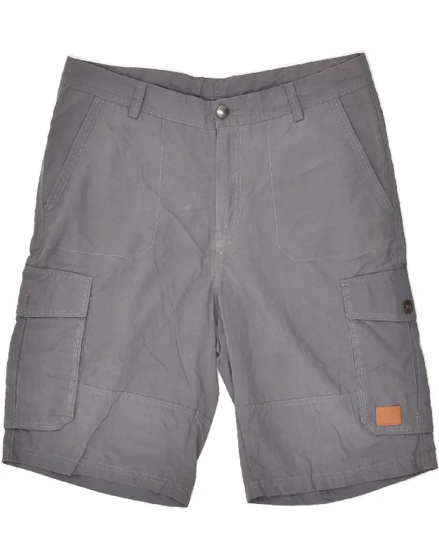 UMBRO Mens Cargo Shorts Large W34  Grey Cotton