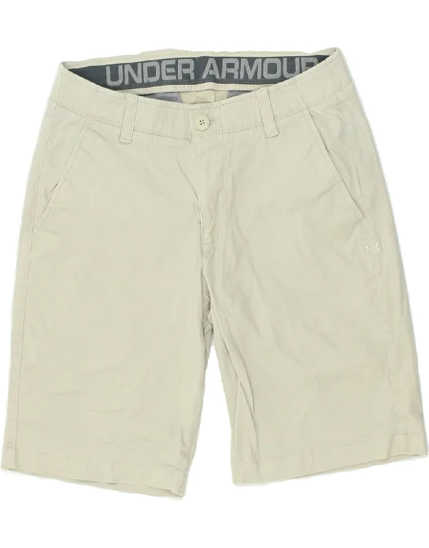 UNDER ARMOUR Mens Chino Shorts W30 Medium Grey Cotton