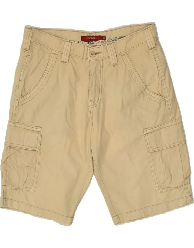 VINTAGE Mens Cargo Shorts EU 46 Small W32 Beige