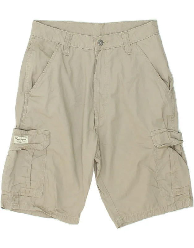 WRANGLER Mens Cargo Shorts W30 Medium Grey Cotton