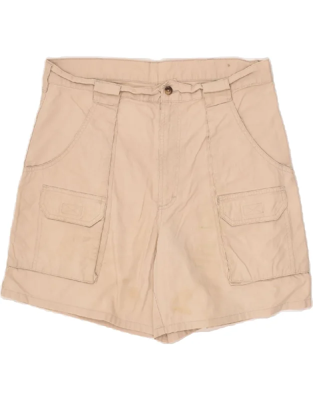 WRANGLER Mens Cargo Shorts W34 Large Beige Cotton