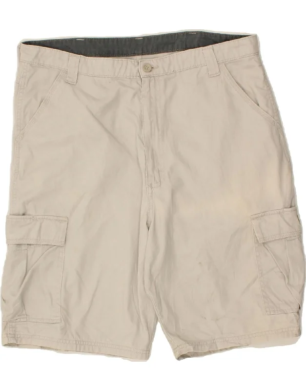 WRANGLER Mens Cargo Shorts W36 Large  Beige Cotton