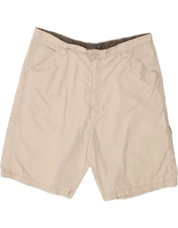 WRANGLER Mens Cargo Shorts W42 2XL Beige Cotton