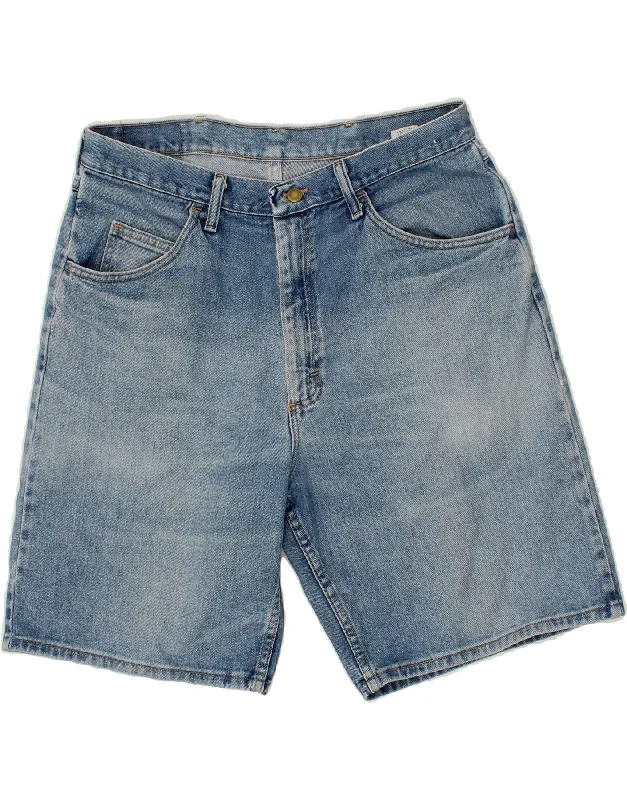 WRANGLER Mens Denim Shorts W34 Large Blue Cotton